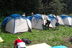 «Медведица» – Палаточный лагерь в Тверской области, фото размещения 1