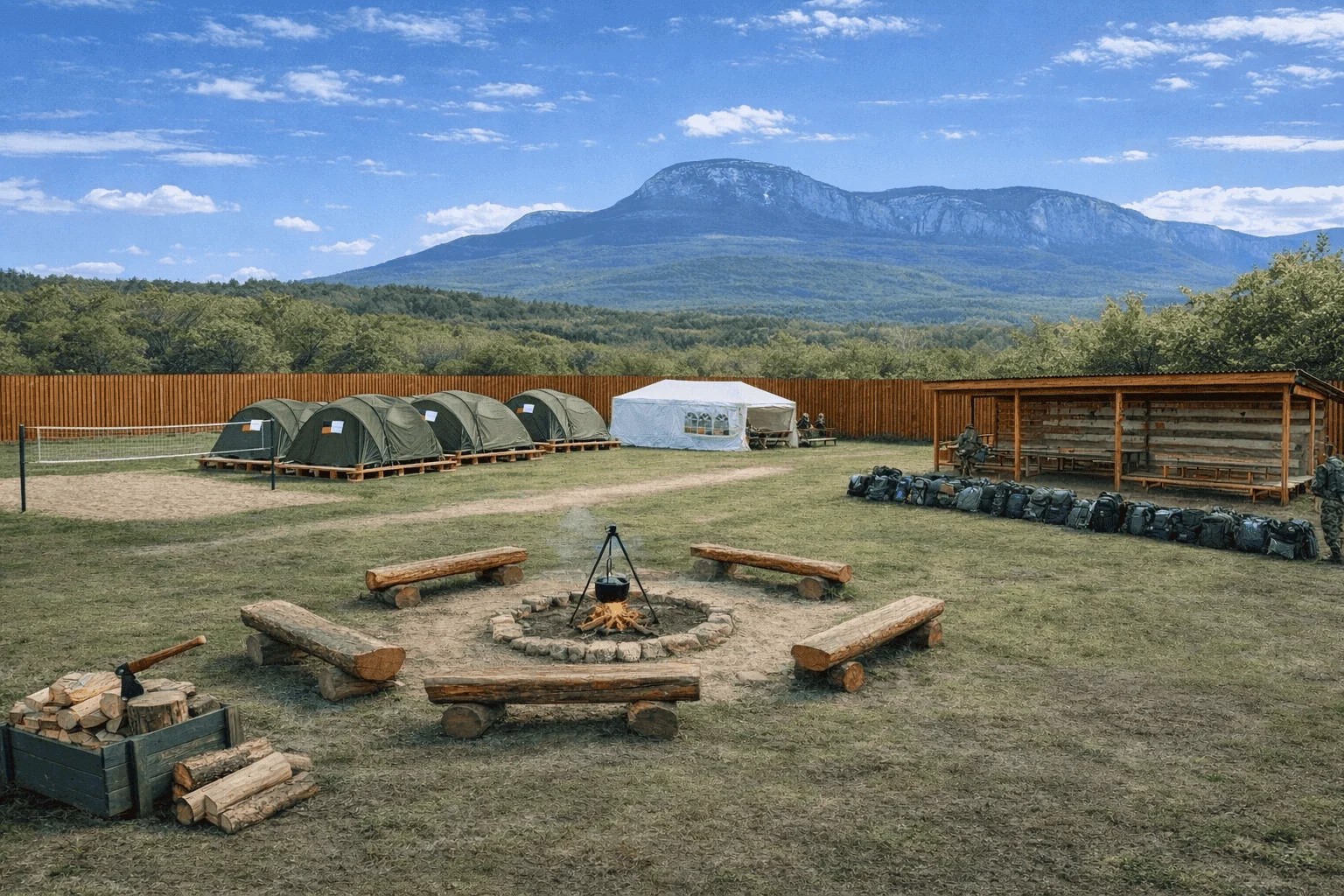 Спецназ Дети Бахчисарай – военно-патриотический лагерь, Крым, Бахчисарай. Путевки в детский лагерь на 2026 год, фото размещения 1