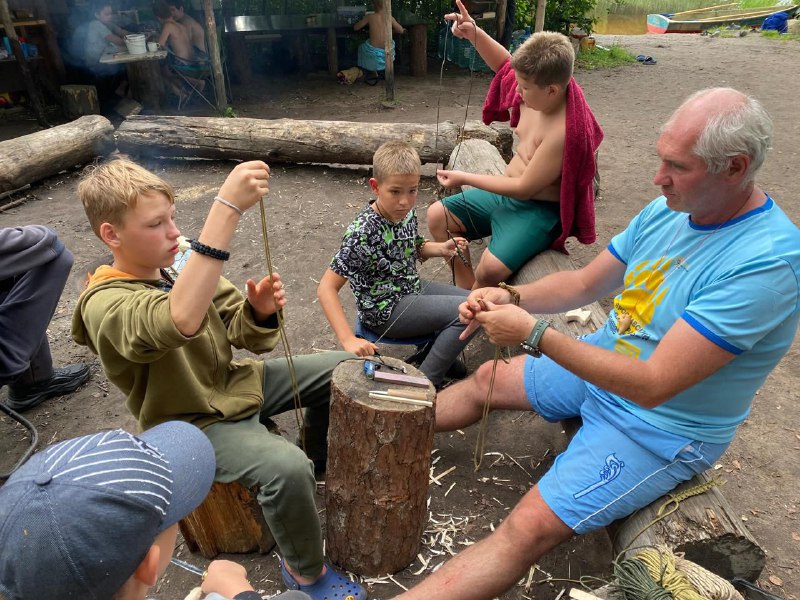 Турслет Становление. Клуб Под парусами – детская программа, Тверская обл., Конаковский р-н. Путевки на детские программы на 2026-2027 год, фото обучения 1