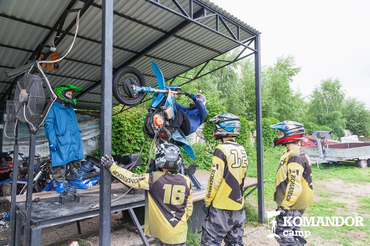 Komandor Camp. Мото лагерь – спортивный лагерь, Калужская обл., Таруса. Путевки в детский лагерь на 2026 год, фото обучения 10